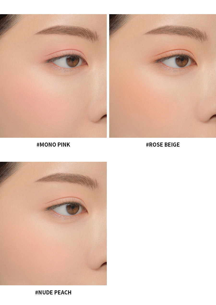 現貨|3CE Mood Recipe Face Blush 柔霧單色胭脂 - Mono Pink