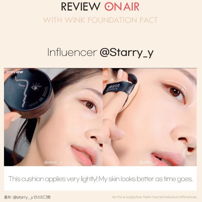 In stock|JAVIN DE SEOUL Oily Skin Wink Foundation Pact SPF50+ PA+++
