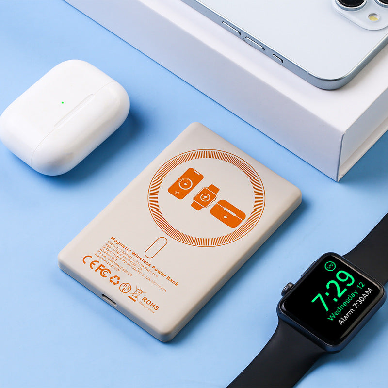 In stock | Ultra-thin 3-in-1 Wireless Power Bank for Phone, Watch & Earbuds MagSafe