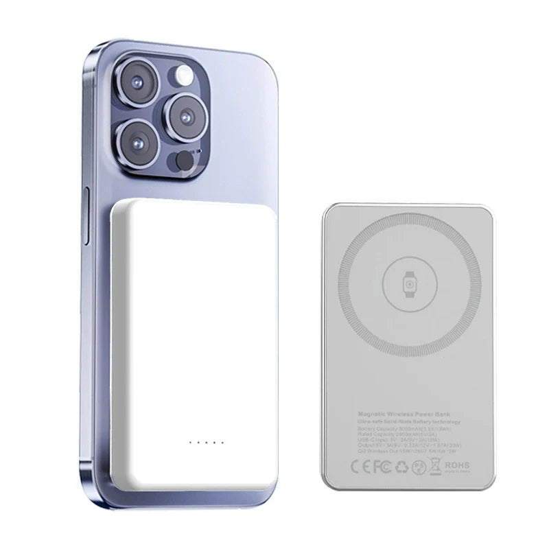 In stock | Qi2 3-in-1 Magnetic Wireless Power Bank 5000mAh for Apple Fast Charge