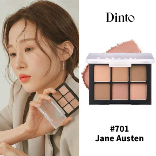 韩国Dinto文佳瑛同款六色眼影盘哑光珠光显色705/704/701正品