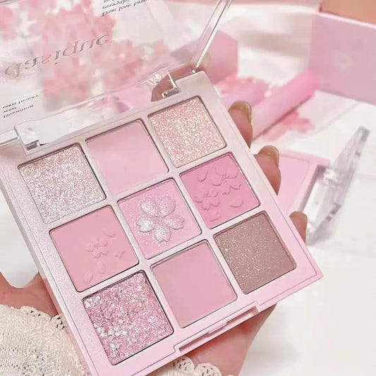 韩国Dasique代曦可樱花限定九色眼影盘持久防汗不飞粉百搭正品