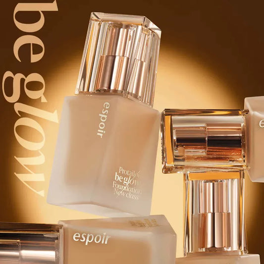 韩国Espoir艾丝珀金盖盈润光彩粉底液水润持久遮瑕提亮奶油肌正品