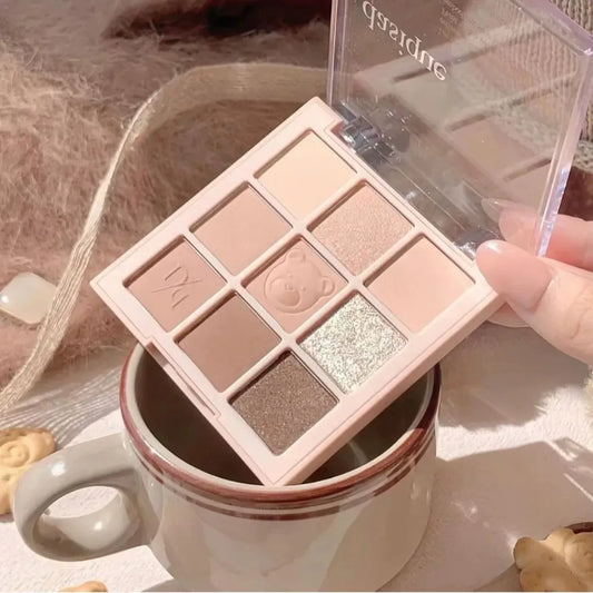 韩国Dasique代曦可小熊系列九色眼影盘持久不飞粉温柔自然正品