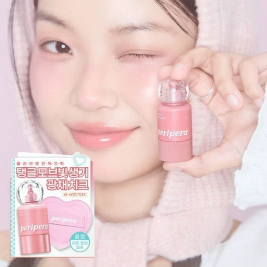 韩国Peripera菲丽菲拉液体水光腮红小奶瓶唇颊两用保湿显气正品