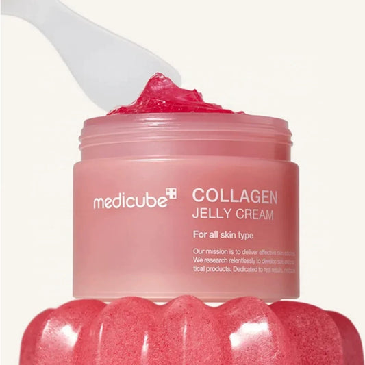 韩国Medicube三重胶原蛋白果冻面霜弹力紧致保湿抗衰老面霜正品