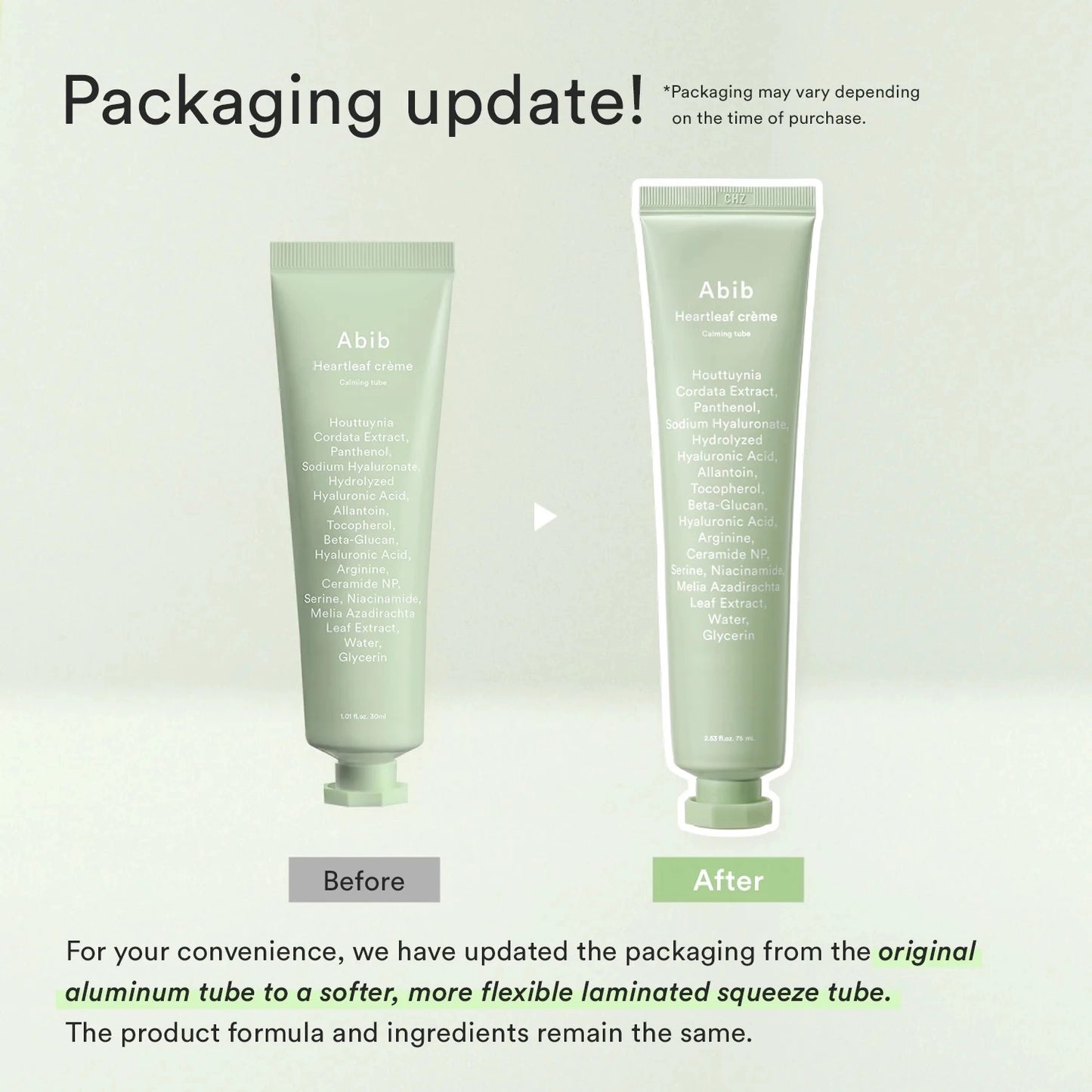 現貨|ABIB 魚腥草舒緩抗痘面霜 Heartleaf creme Calming Tube 75ml