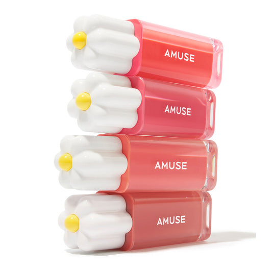 现货|AMUSE X 張員瑛 Dew Tint 長效水光高保濕純素花瓣露水唇釉