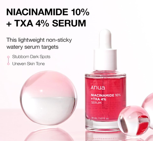 In stock|ANUA Niacinamide 10% +TXA 4% Dark Spot Correcting Serum 30ml