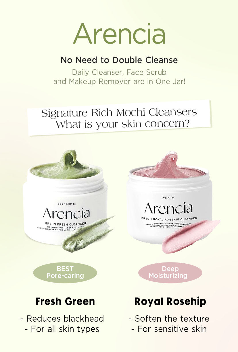 In stock|Arencia Fresh Green Cleanser 120g Fresh Green Tea Blackhead Remover Cleanser 120g