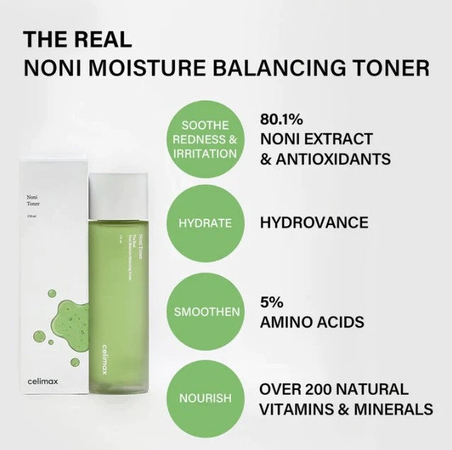 現貨|CELIMAX 諾麗果祛黃熬夜爽膚水 The Real Noni Moisture Balancing Toner 150ml