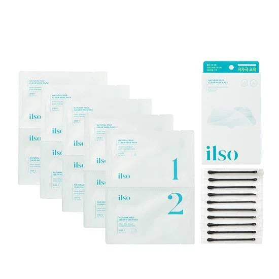 現貨|ilso Natural Mild Clear Nose Pack 天然溫和清黑頭粉刺鼻頭貼 5片裝