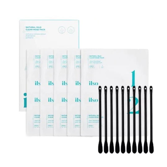 現貨|ilso Natural Mild Clear Nose Pack 天然溫和清黑頭粉刺鼻頭貼 5片裝