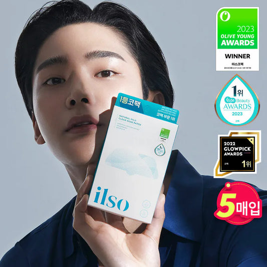 現貨|ilso Natural Mild Clear Nose Pack 天然溫和清黑頭粉刺鼻頭貼 5片裝