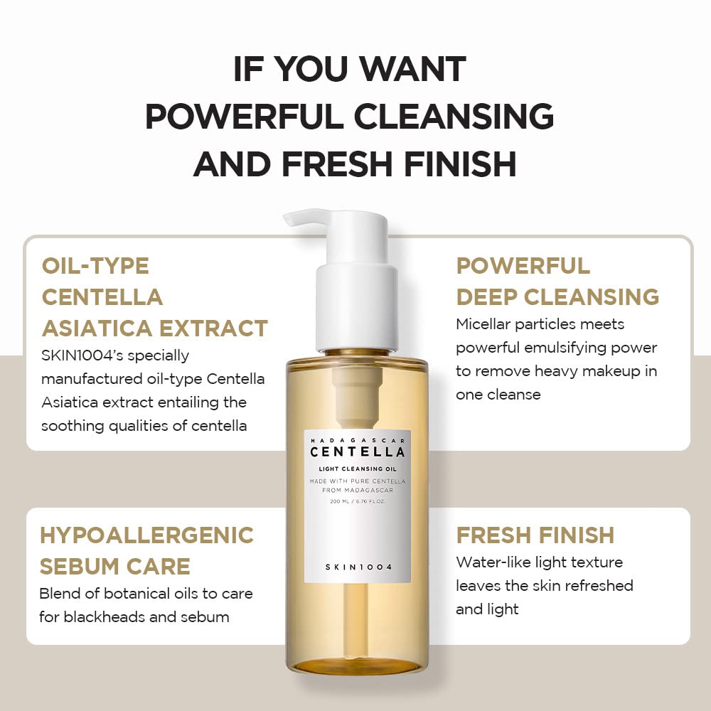 現貨|SKIN1004 馬達加斯加積雪草清爽卸妝油 Madagascar Centella Light Cleansing Oil 200ml