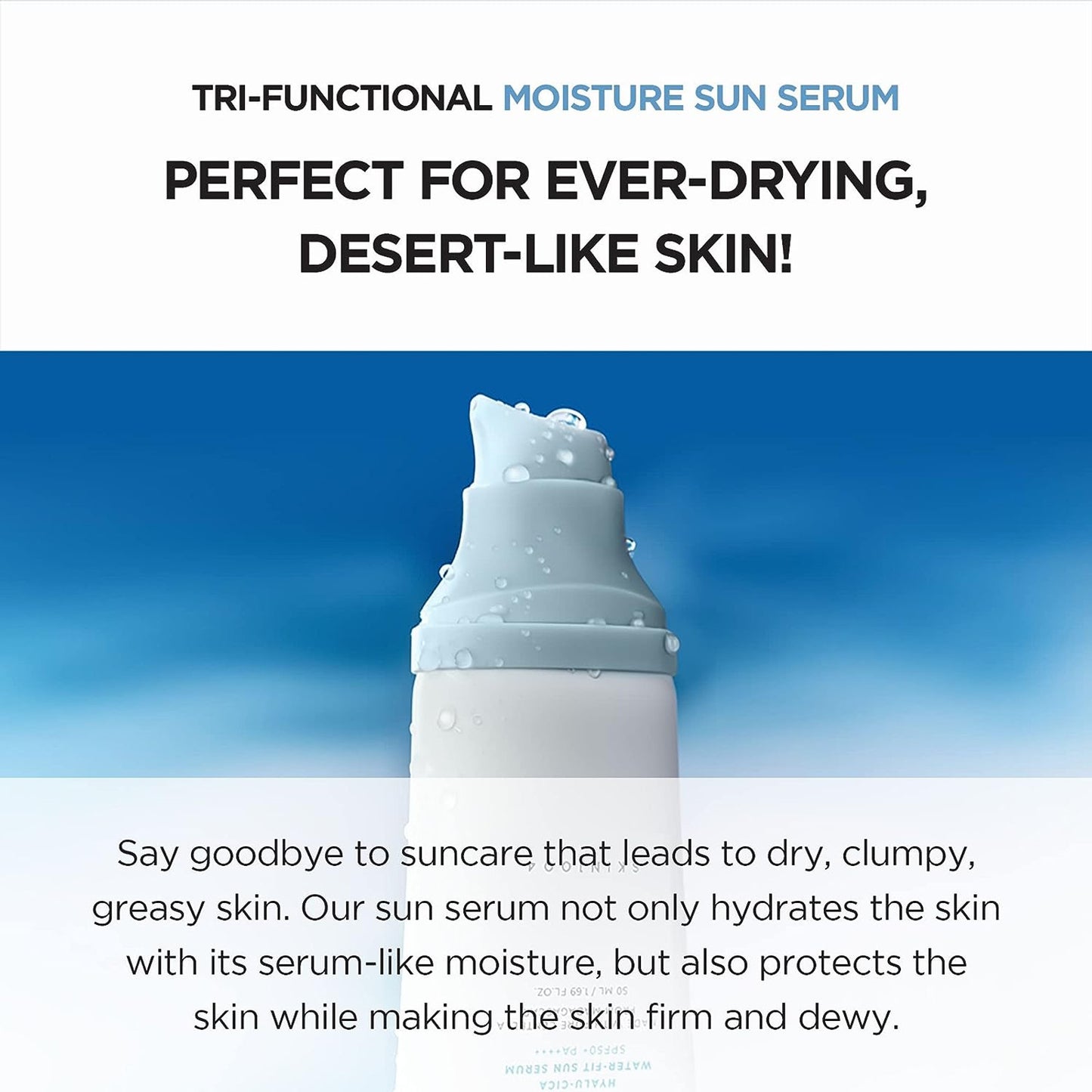 現貨|SKIN1004 積雪草玻尿酸水感防曬精華 SPF50 PA++++ Madagascar Centella Hyalu-Cica Water-Fit Sun Serum 50ml