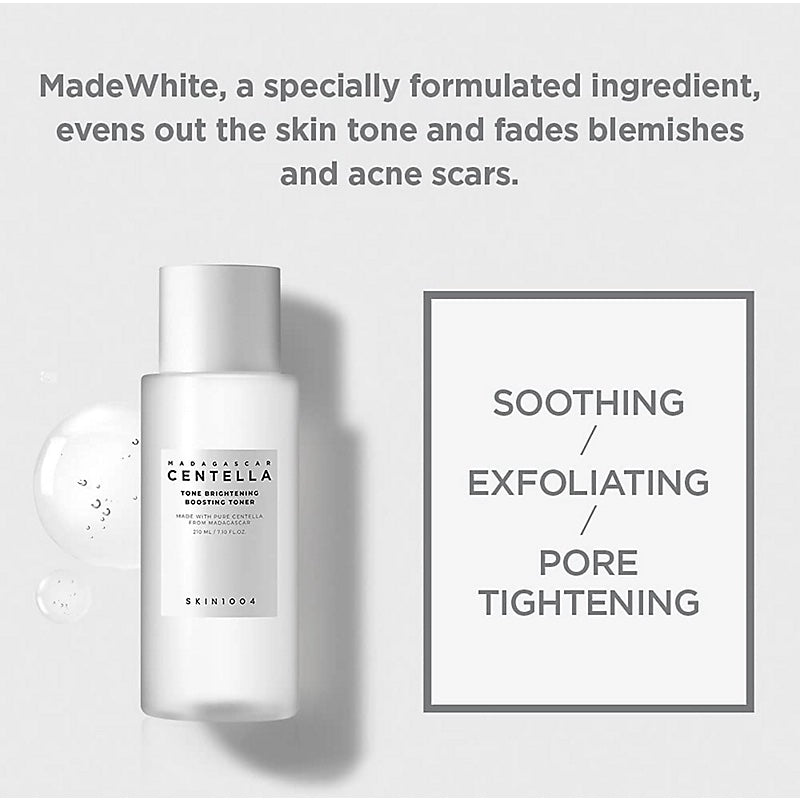 現貨|SKIN1004 馬達加斯積雪草美白收毛孔爽膚水 Madagascar Centella Tone Brightening Boosting Toner 210ml