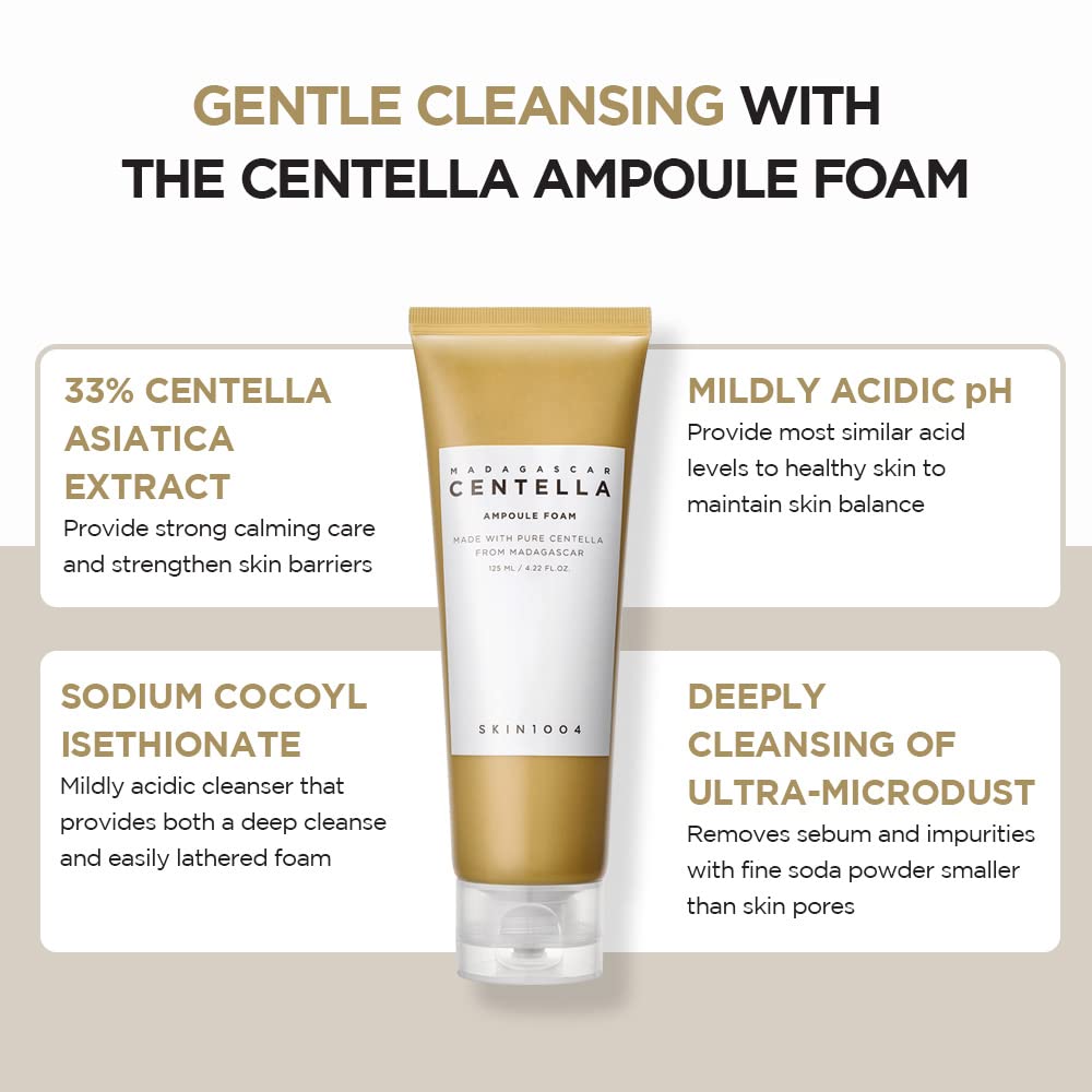 現貨|SKIN1004 Madagascar Centella Ampoule Foam 馬達加斯加積雪草精華洗面奶 125ml