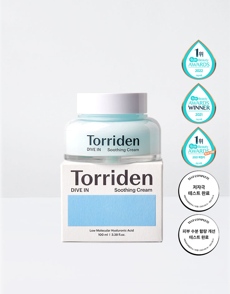 In stock|TORRIDEN Low-molecular hyaluronic acid moisturizing soothing cream DIVE-IN Soothing Cream 100ml