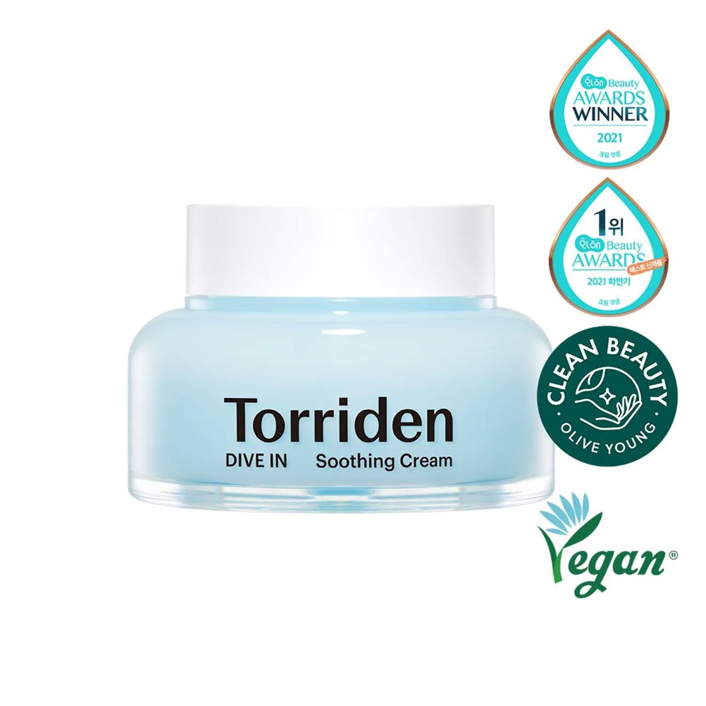 In stock|TORRIDEN Low-molecular hyaluronic acid moisturizing soothing cream DIVE-IN Soothing Cream 100ml