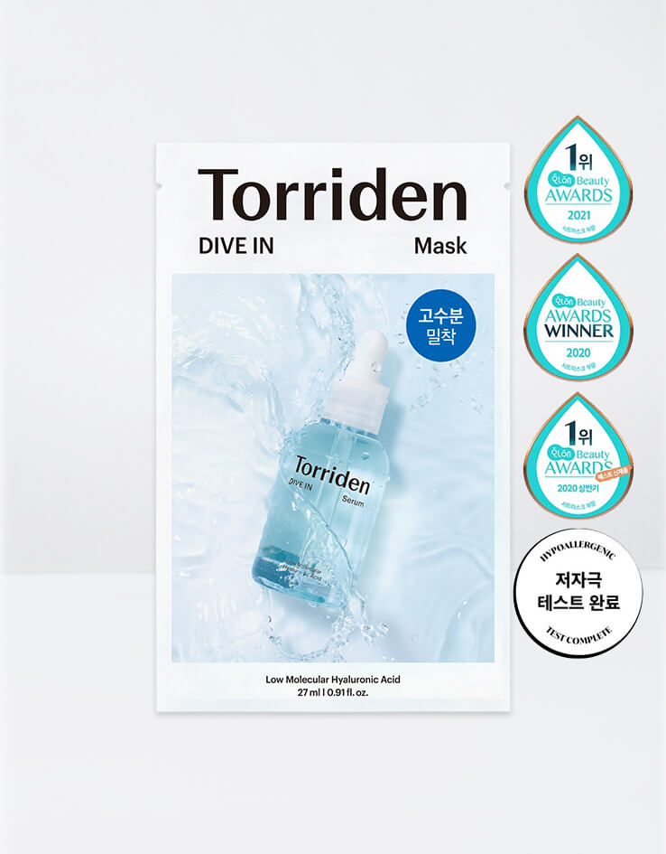 In stock|TORRIDEN DIVE-IN Low Molecule Hyaluronic Acid Maskpack 5pcs/10pcs