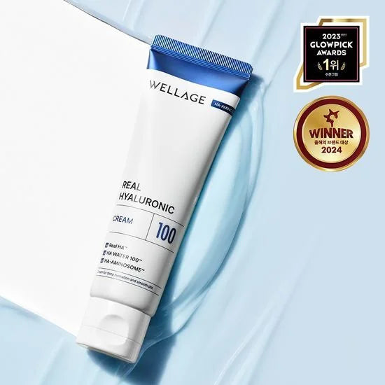 現貨|Wellage 藍色玻尿酸100面霜 Real Hyaluronic Cream 100 80ml