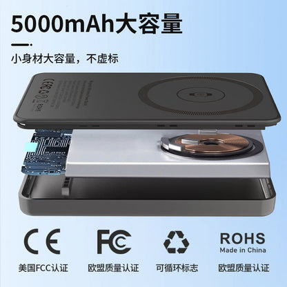 In stock | Qi2 3-in-1 Magnetic Wireless Power Bank 5000mAh for Apple Fast Charge