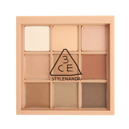 現貨｜3CE Mood Recipe Multi Eye Color Palette 9色全啞光眼影盤 - Smoother