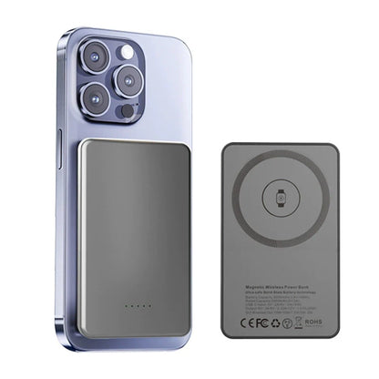 In stock | Qi2 3-in-1 Magnetic Wireless Power Bank 5000mAh for Apple Fast Charge