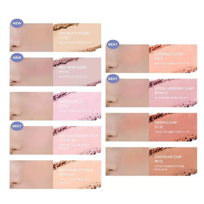 韩国新款Romand柔焦单色腮红蜜桃持久隐形毛孔提升气色百搭正品