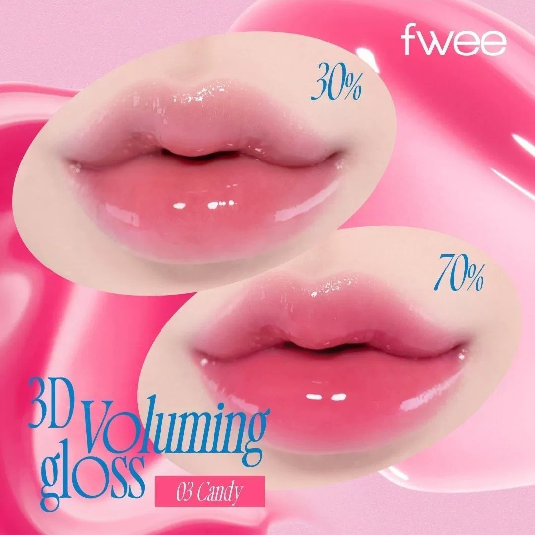 韩国Fwee水光唇釉口红镜面质地水润保湿自然3D立体嘟嘟唇妆容正品