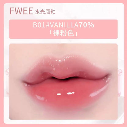 韩国Fwee水光唇釉口红镜面质地水润保湿自然3D立体嘟嘟唇妆容正品