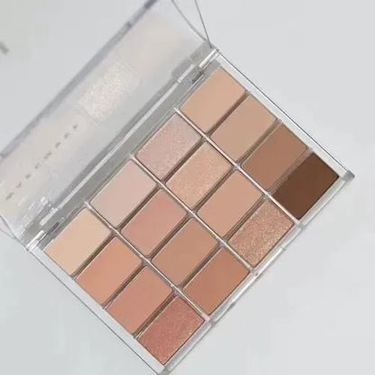 韩国Wakemake唯可魅16色格子眼影盘珠光哑光持久大地消肿显色正品