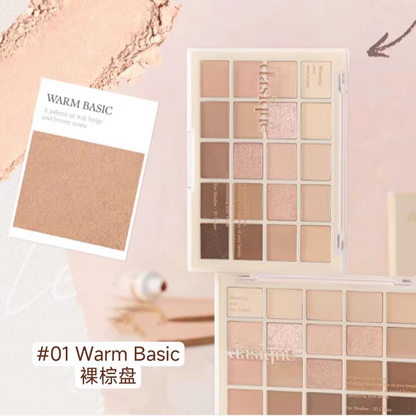 韩国Dasique代曦可20色眼影盘珠光哑光持久不飞粉燕麦奶茶色正品