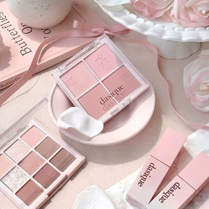 韩国新品Dasique玫瑰奶茶系列九色眼影盘持久不飞粉显色百搭正品