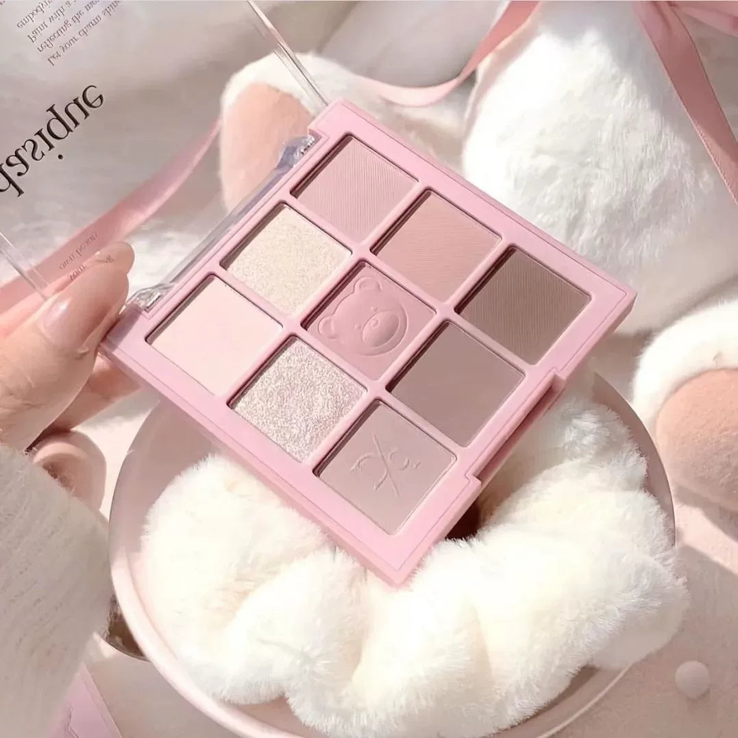 韩国Dasique代曦可小熊系列九色眼影盘持久不飞粉温柔自然正品