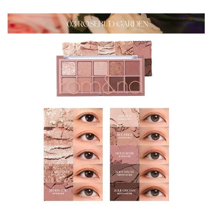 韩国Romand柔魅得花园系列十色眼影盘多色持久不脱妆高颜值正品