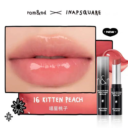 韩国Romand酷黑限定联名款水光晶冻口红果冻唇膏持久易上色正品