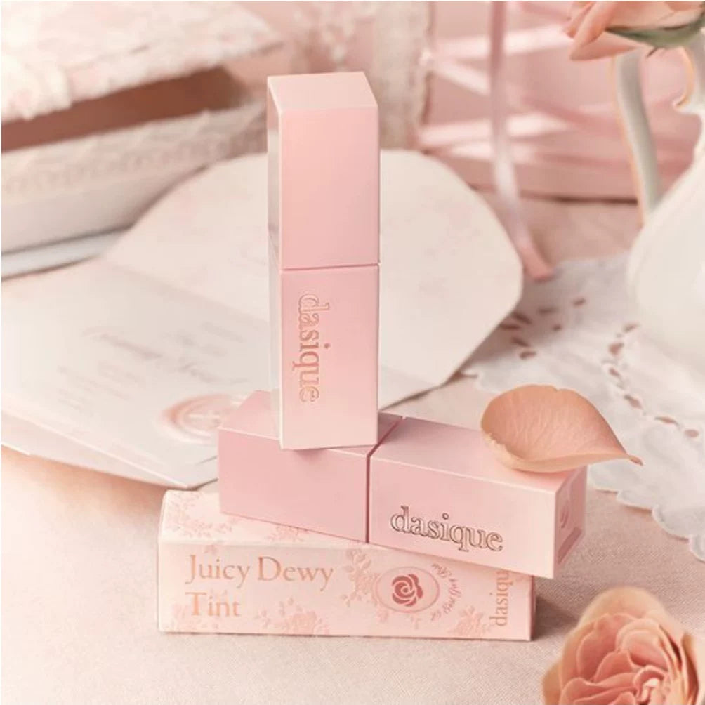 韩国DASIQUE代曦可玫瑰奶茶唇釉镜面玻璃水光持久滋润不掉色正品