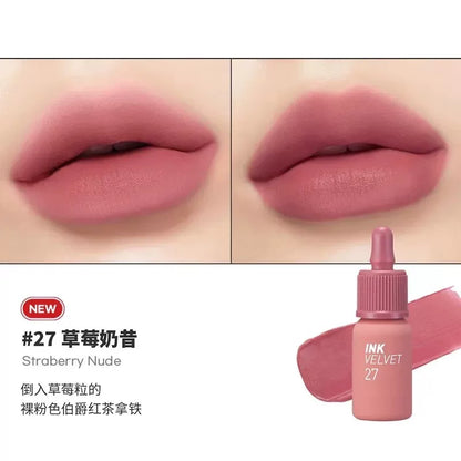 韩国PERIPERA菲丽菲拉空气丝绒唇釉哑光持久易上色显色百搭正品