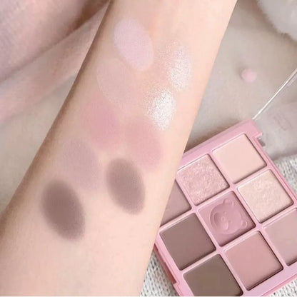 韩国Dasique代曦可小熊系列九色眼影盘持久不飞粉温柔自然正品