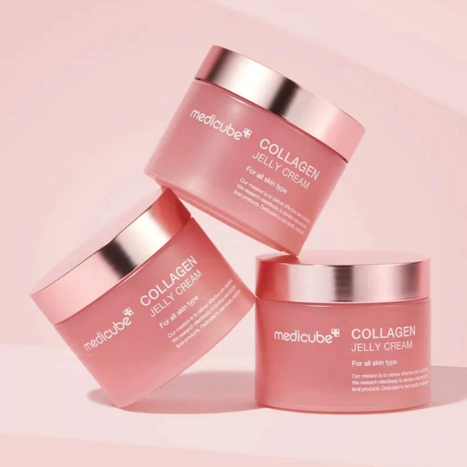 韩国Medicube三重胶原蛋白果冻面霜弹力紧致保湿抗衰老面霜正品