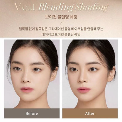 韩国Dasique三色修容盘鼻侧影粉提亮多功能持久不脱妆自然正品