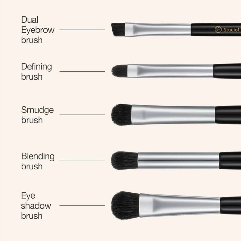 韩国Studio17五支眼部化妆刷套装眼影眼线睫毛刷卧蚕细节晕染正品