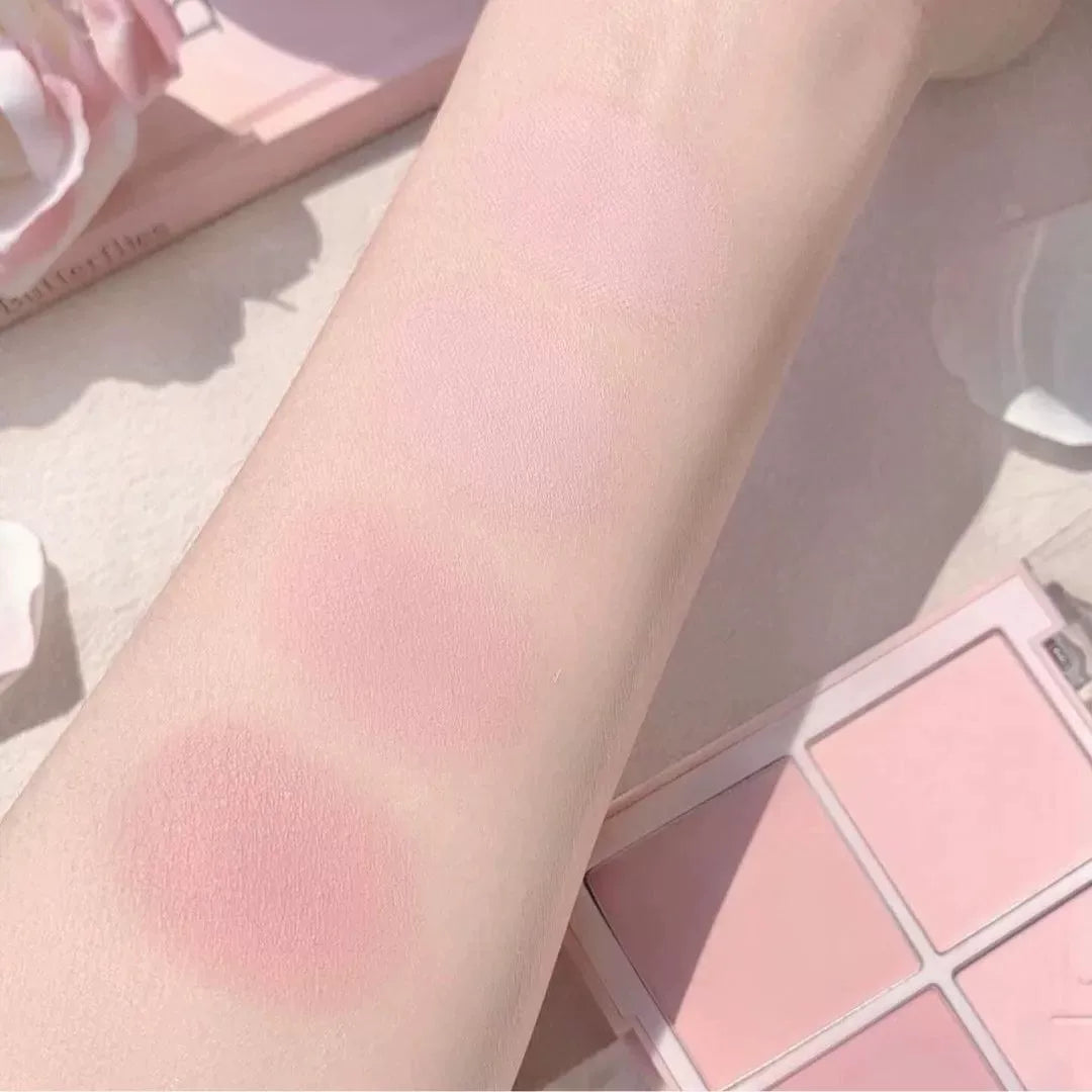 韩国Dasique玫瑰奶茶系列四色腮红盘持久不脱妆提亮温柔百搭正品