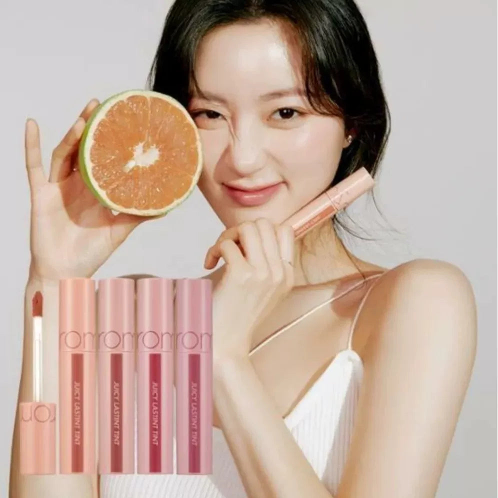 韩国Romand西柚果汁水光唇釉镜面保湿滋润持久不掉色甜美百搭正品