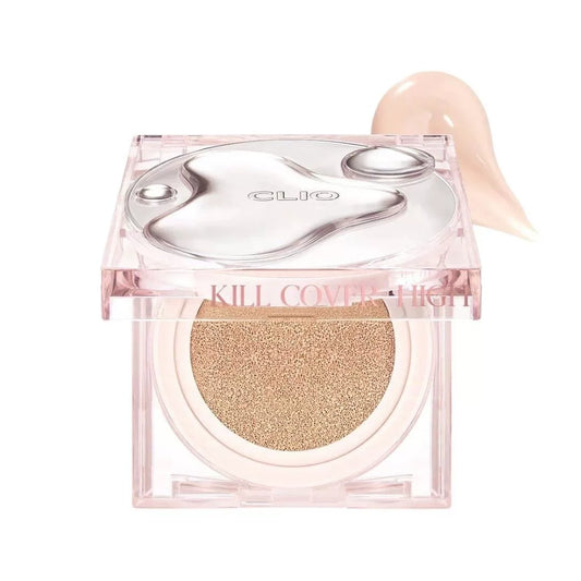 現貨｜CLIO 72小時持久 高水潤光澤無瑕氣墊粉底 (連Refill) Kill Cover High-Glow Cushion SPF50+ PA+++