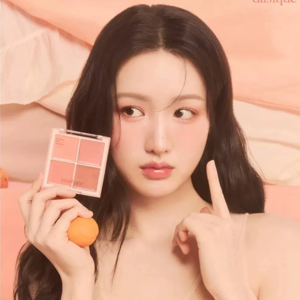 韩国Dasique代曦可果汁牛奶雾面四色腮红持久显气色元气百搭正品