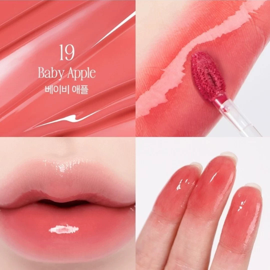 韩国Clio珂莱欧苹果系列水晶唇釉水光镜面持久提升气色玻璃唇正品