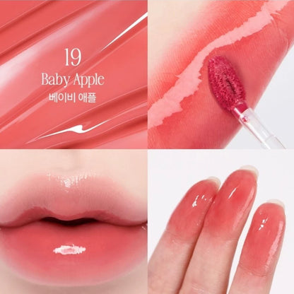 韩国Clio珂莱欧苹果系列水晶唇釉水光镜面持久提升气色玻璃唇正品